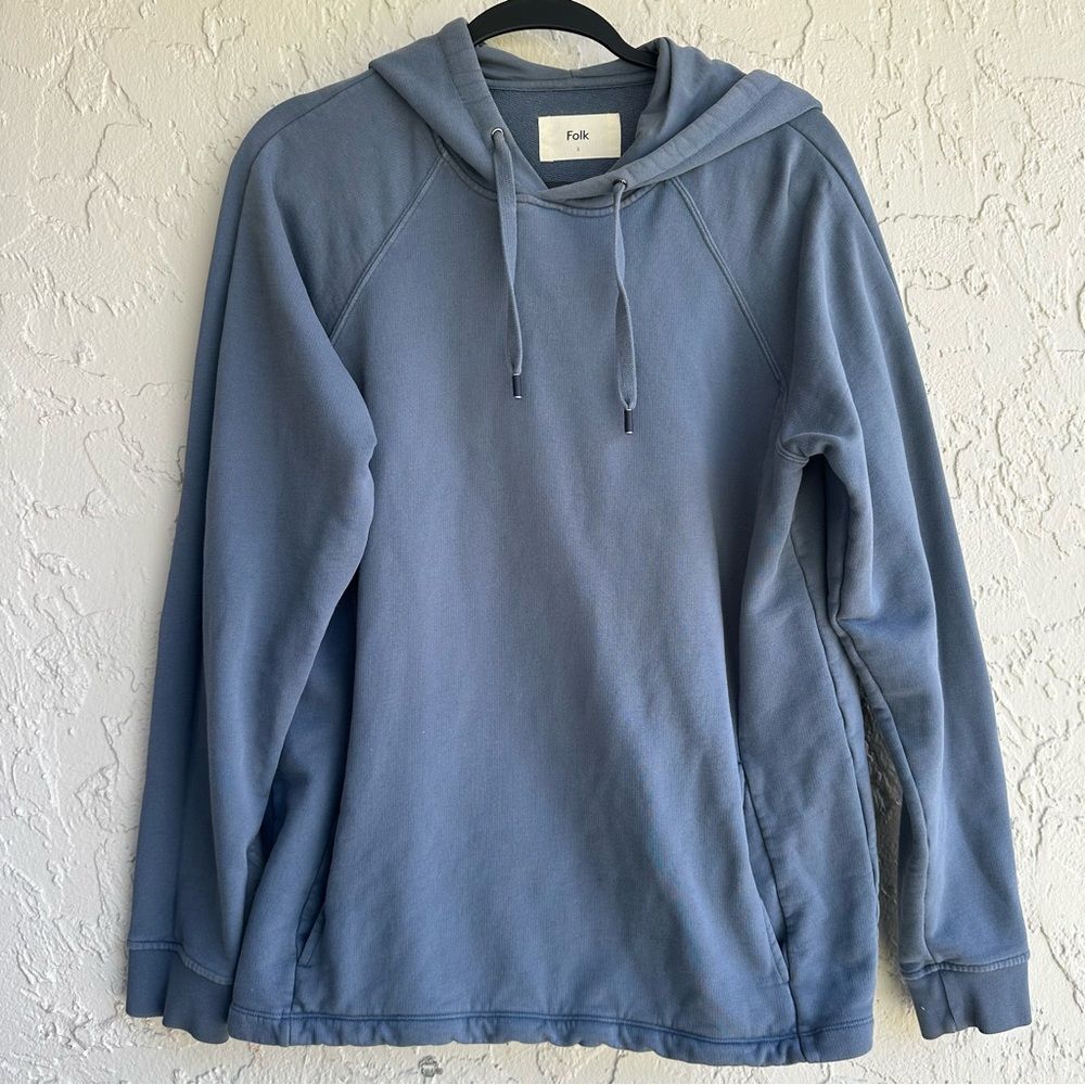 FOLK Hoodie Jacket Size 3/Medium Pullover Soft Lounge  Comfy Cotton‎